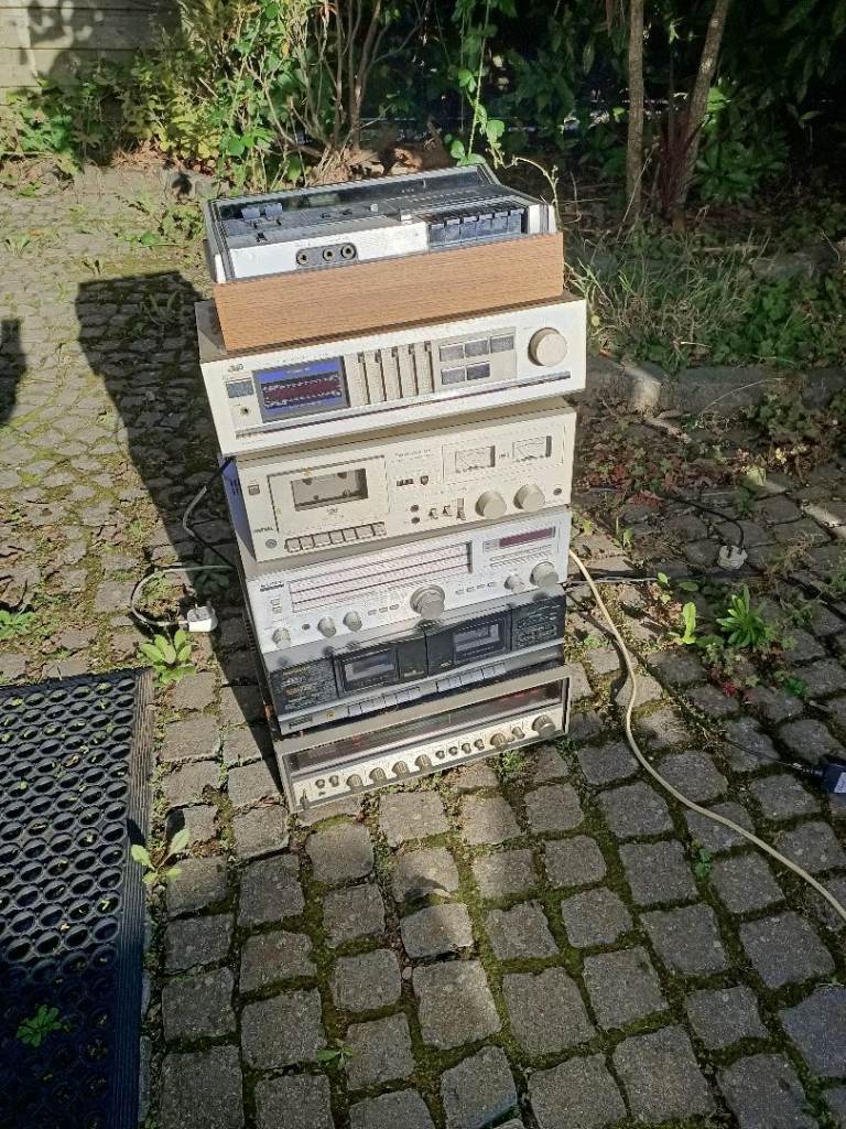 Vintage Hi-Fi Stereo System Stack – Fair Condition