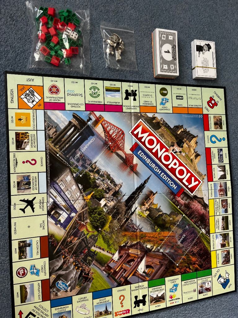 Monopoly Edinburgh Edition Board Game – Good Condition