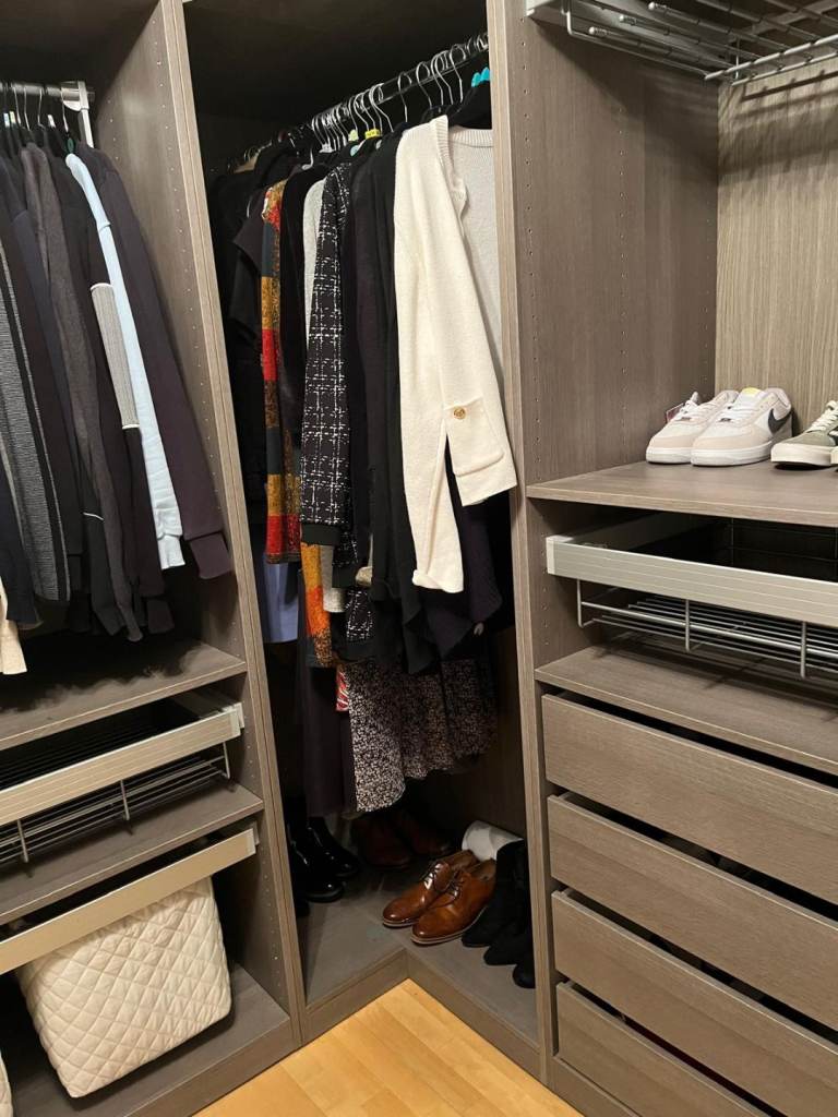 Lovely L shape corner wardrobe