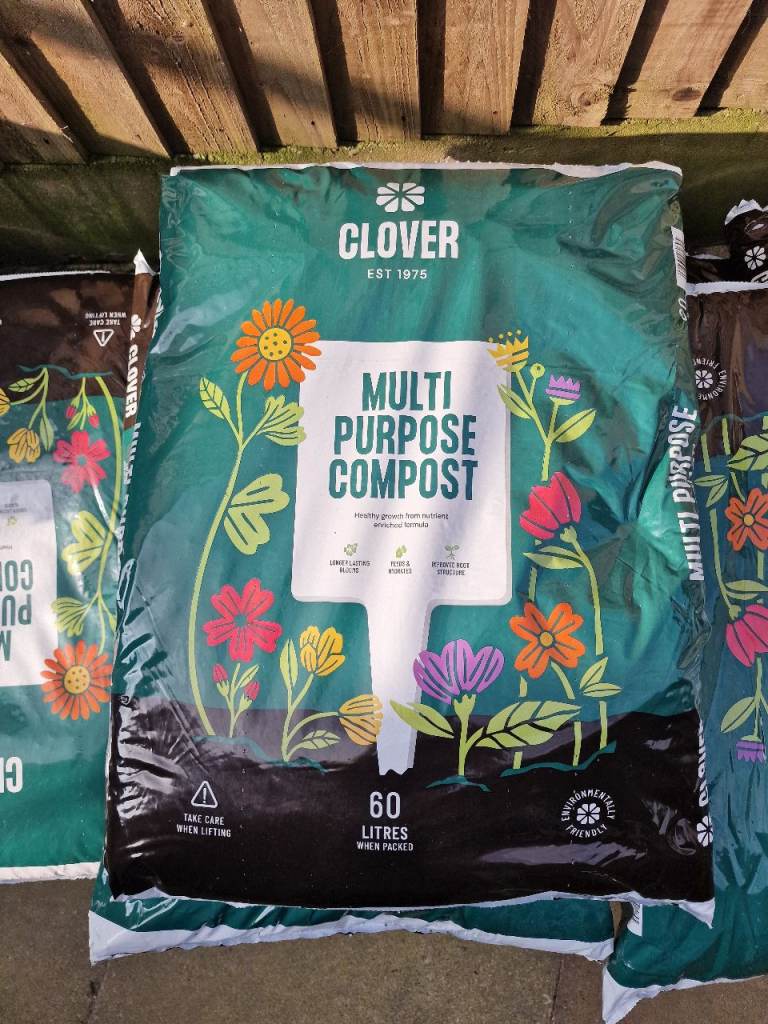 MULTI PURPOSE COMPOST CLOVER IRISH 60LTS CLOVER 