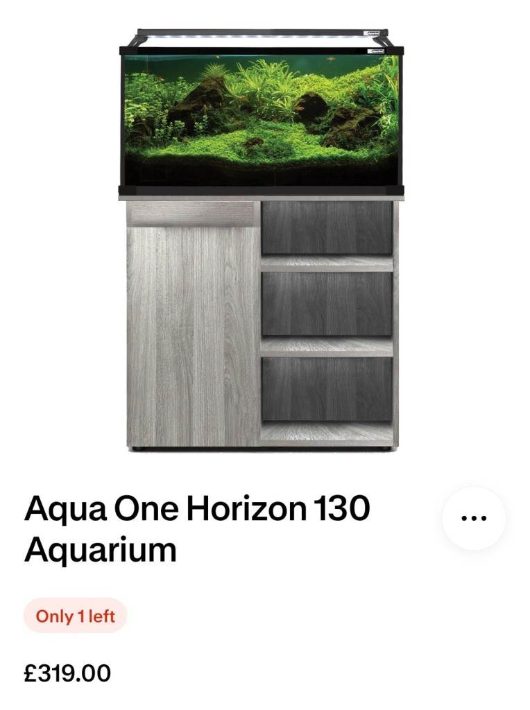 Aqua One Horizon 130 Aquarium with Cabinet – New