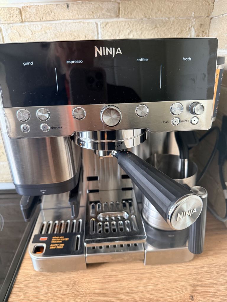 Ninja Luxe Café Premier Plus Espresso Machine - Silver, As Good As New