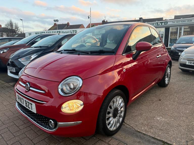 2017 Fiat 500 1.2 Lounge Hatchback 3dr Petrol Dualogic Euro 6 (s/s) (69 bhp)