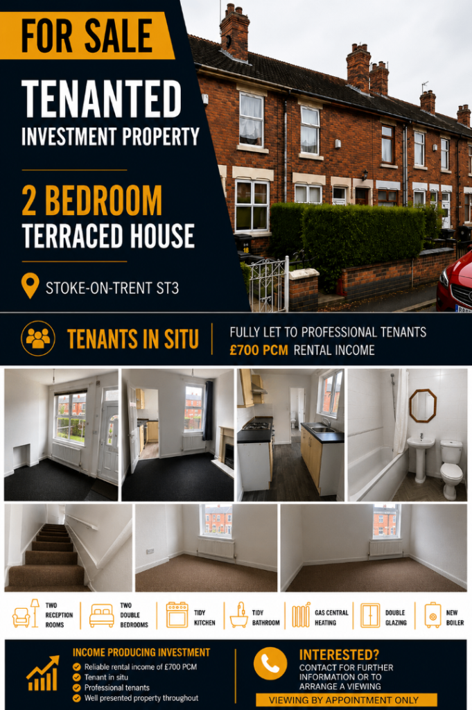 Tenanted Investment Property - 2 Bed Terraced 