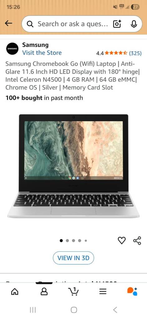 Samsung chromebook go 11" - used 