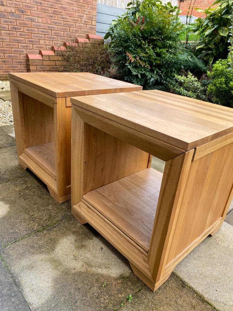 Two wooden tables. Oak wood 
