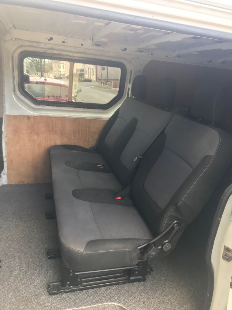 Rear Renault traffic/ Vauxhall Vivaro seats 