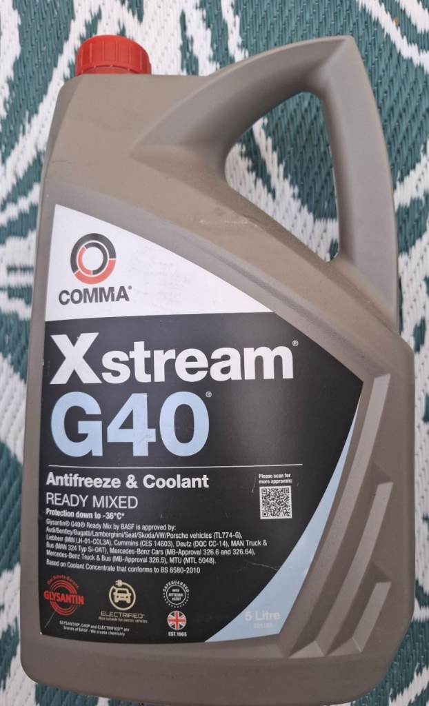 Comma Xstream G40 antifreeze & coolant