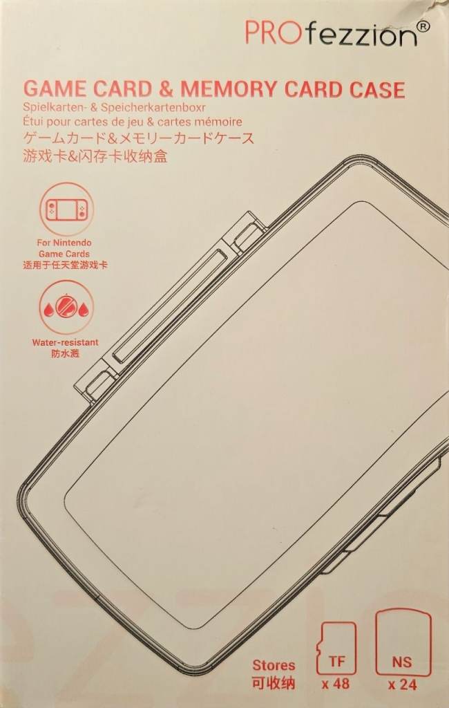 Nintendo Game & Memory Card Case – Water-Resistant – 48 TF / 24 Game Cards