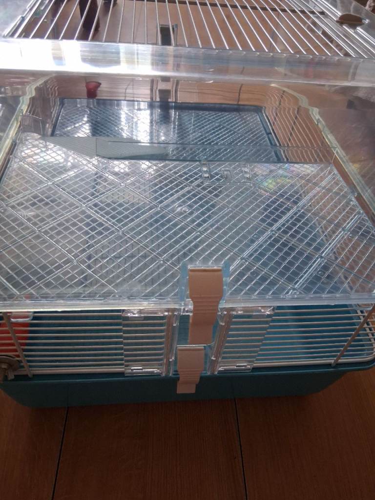 Hamster cage with accessories
