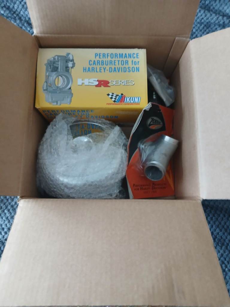 Harley davidson mikuni carb conversion everything you need ,new and unused 