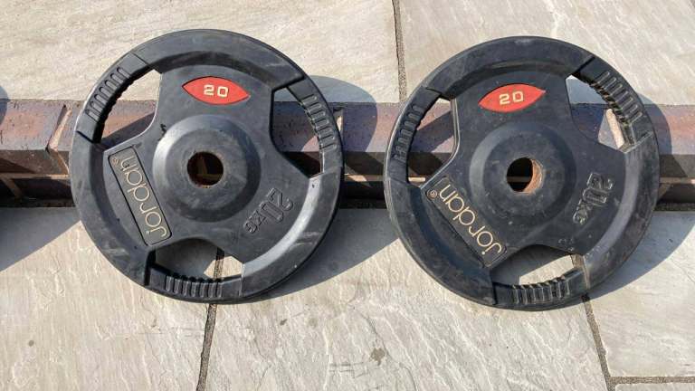2 x 20kg Jordan Olympic Weights 