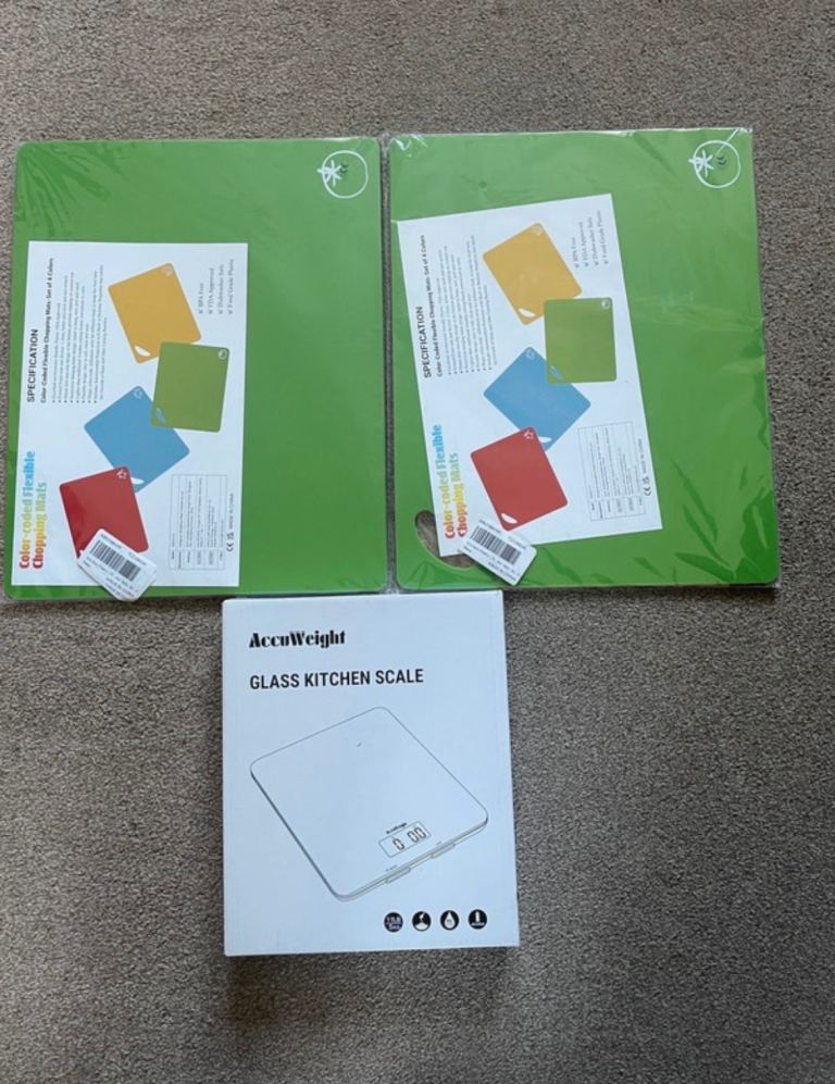 Scale kitchen and shopping mats New