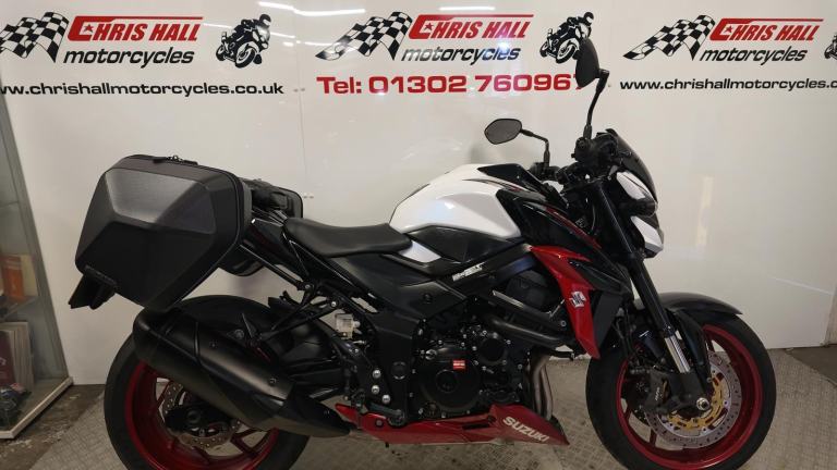 2020 Suzuki GSX-S750 Z,  with luggage. 