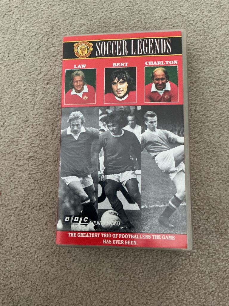 BBC Soccer Legends VHS Tape - Law, Best, Charlton