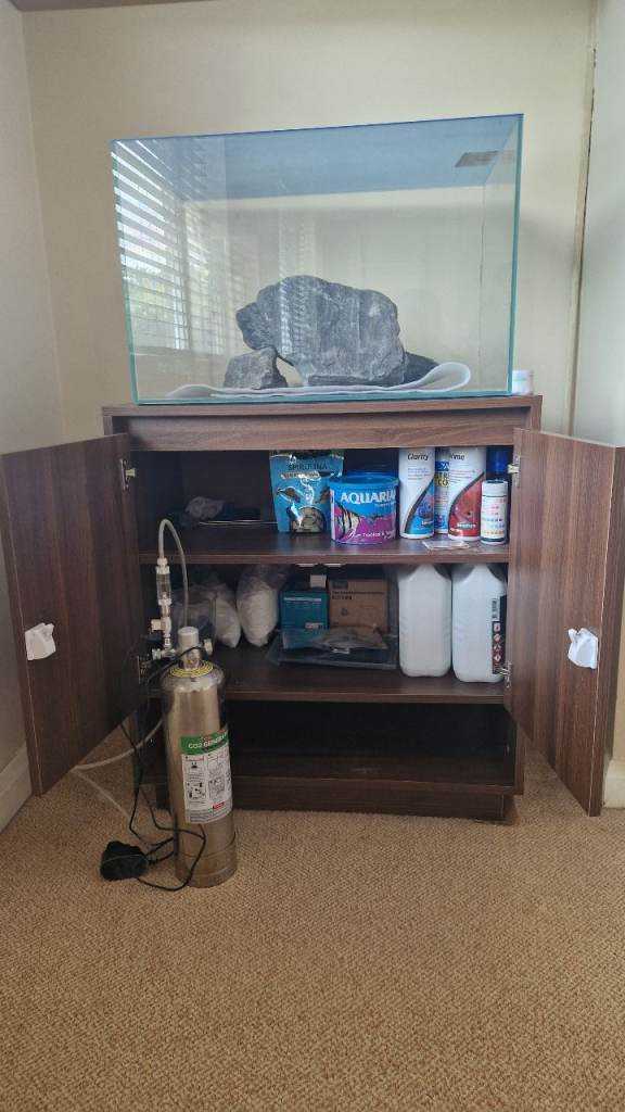 Superfish Scaper 90L Fish Tank + Cabinet & Full Bundle – £150