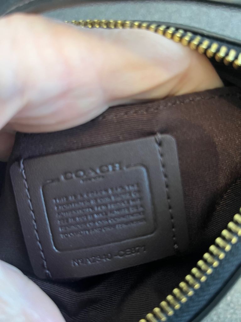 Coach Rowan crossbody bag in black leather 