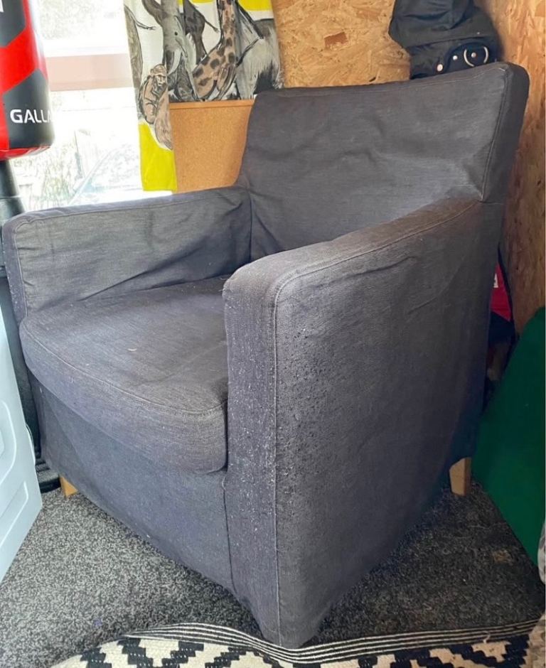 Ikea Armchair Seat Kids Child Teenager Bedroom Nursery Student Landlord Rental Apartment B&B Guest