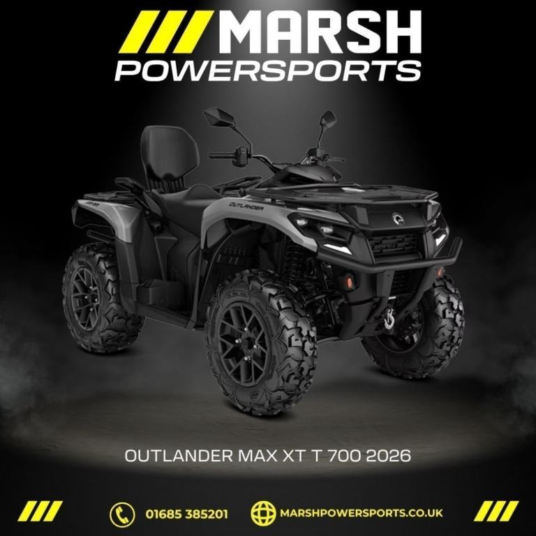 Outlander MAX XT 700 T 2026 Model - Can-am Main Dealer - Reserve Now!