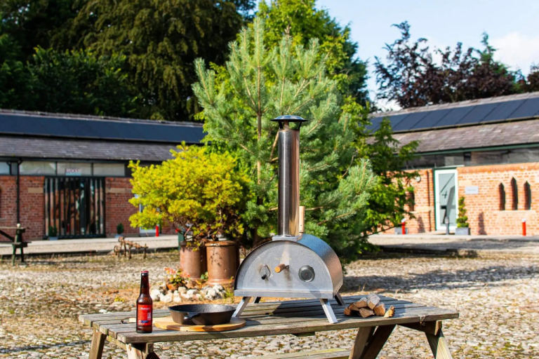 Portable Stainless Pizza Oven & Pizza Peel - Charcoal or Pellets