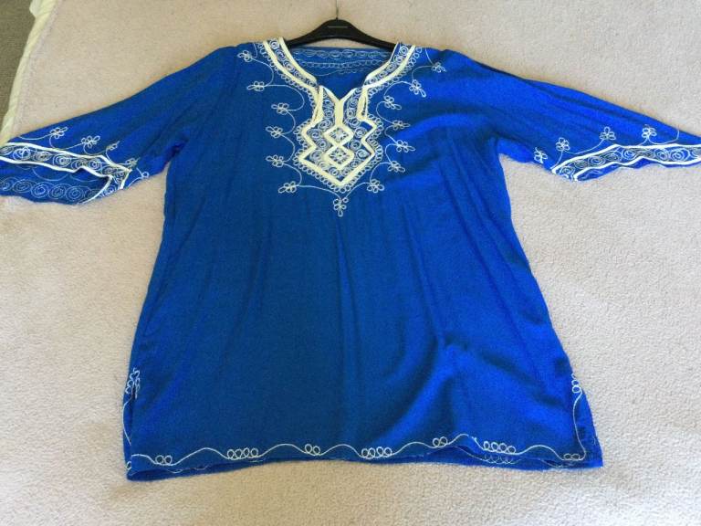 Beach cover up kaftan style top