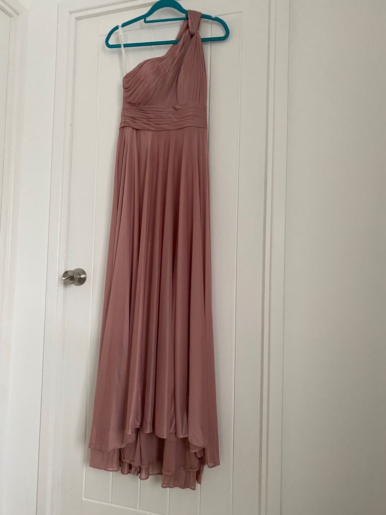 Pink brides maid dress by azazie