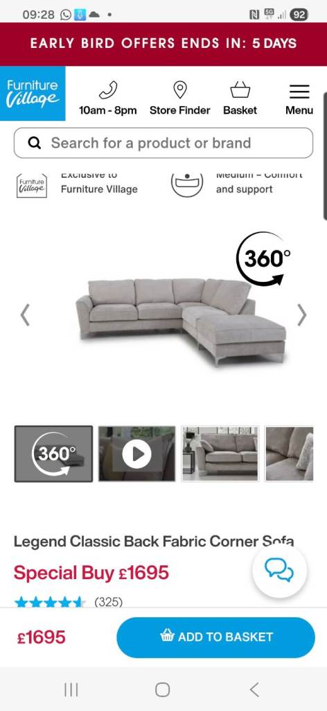 L shape sofa