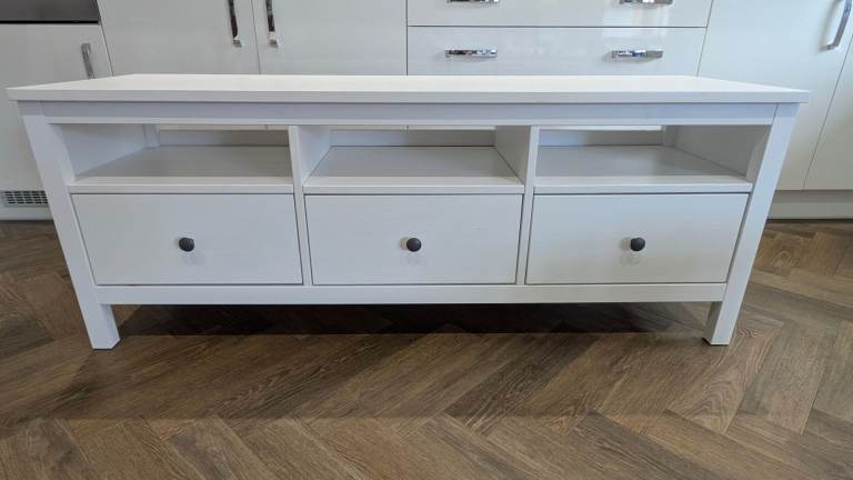 IKEA Hemnes White Wooden TV Unit – Excellent Condition