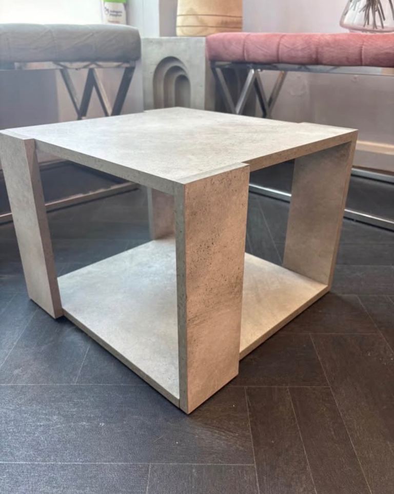 Modern Grey Square Coffee Table – Good Condition
