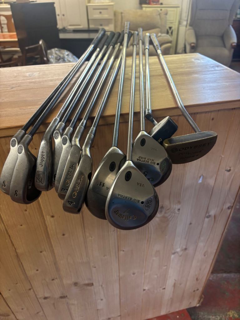 Full Set of Golf Clubs with Drivers and Putters – Good Condition