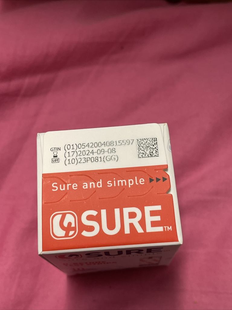 4Sure B-Ketone Test Strips X 10. New & Sealed. Diabetic/Diabetes.