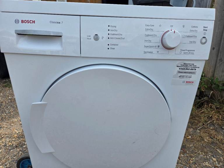 Bosch Classixx 7 Tumble Dryer - White, Good Condition