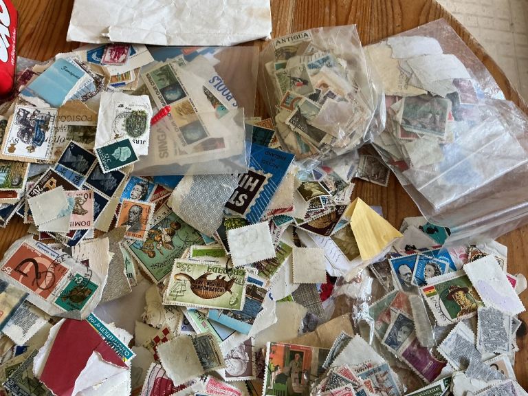 Large Collection of Vintage World Stamps & Albums