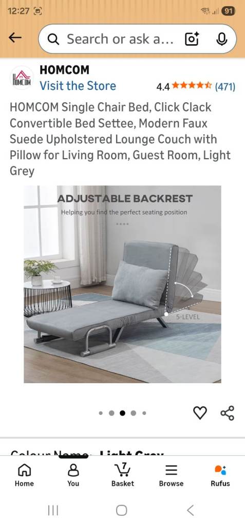 Chair bed