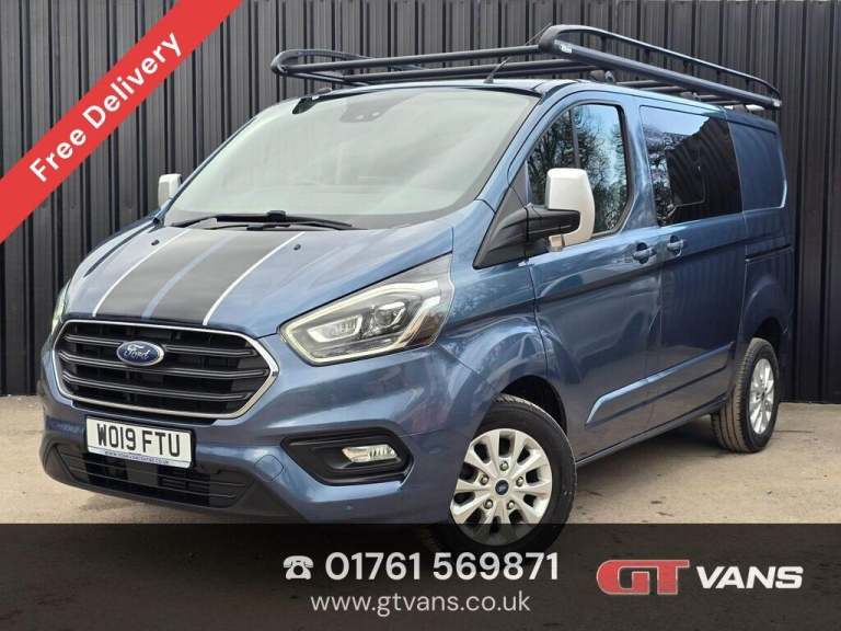 2019 Ford Transit Custom 2.0 300 EcoBlue Limited Crew Van L1 H1 Euro 6 5dr (6 Seat) PANEL VAN Die...