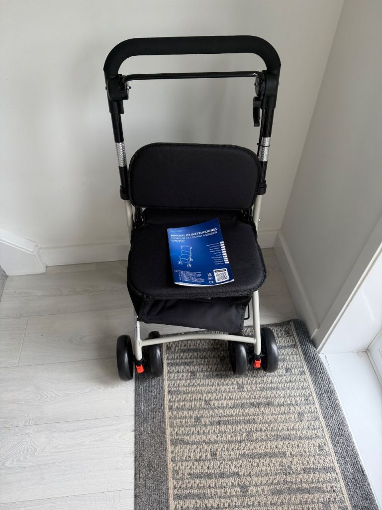 Brand New Mobiclinic Folding Walking Aid / Shopping Trolley with Seat
