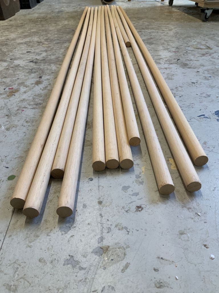 Dowel wood lengths