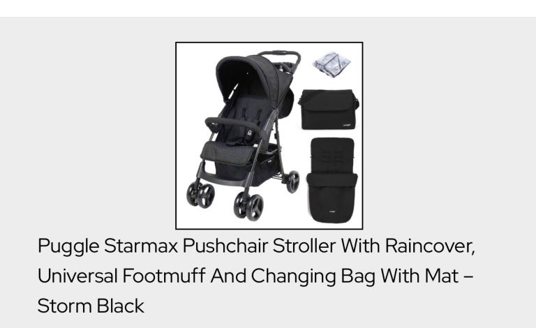 image for BNWT Puggle Starmax stroller pushchair pram