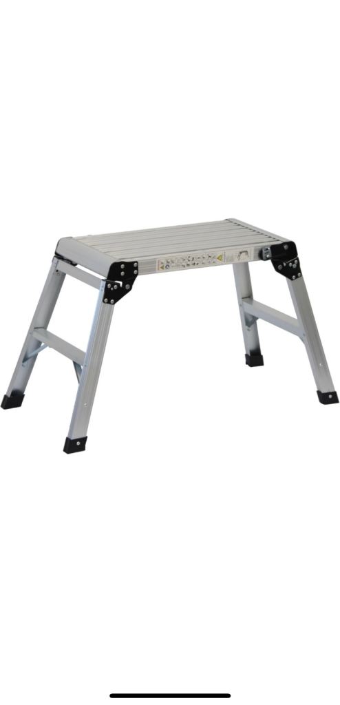 Oypla 150kg Quality Folding Aluminium Work Platform Step Up Bench Ladder | x3 Available |
