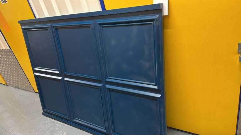 3 × Textured Wooden Caffe Counter / Bar Front Panel – Classic 6-Panel Design