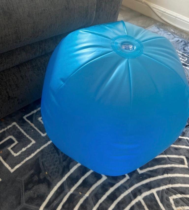 Sensory light up inflatable ball 