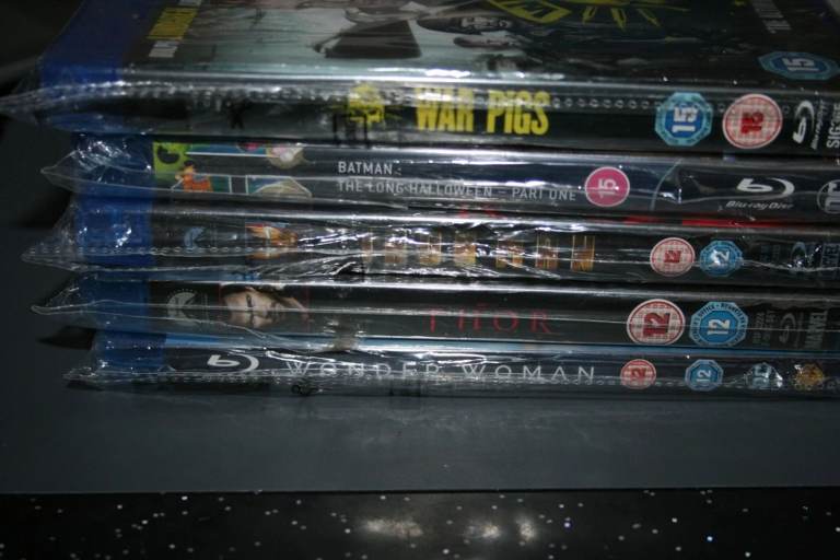 Bundle of Blu-ray Movies - War Pigs, Batman, Iron Man, Thor, Wonder Woman