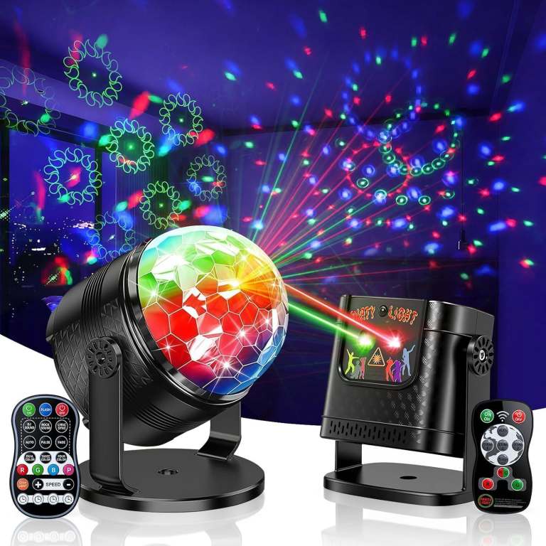 Disco Lights DJ Lights, 360° Rotating Disco Ball (RRP £30)