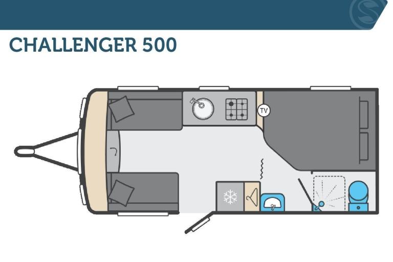 Swift Challenger 500, NEW 2026 Touring Caravan