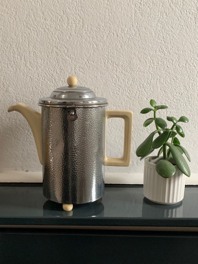 Vintage Chromium Plate Coffee Pot – 