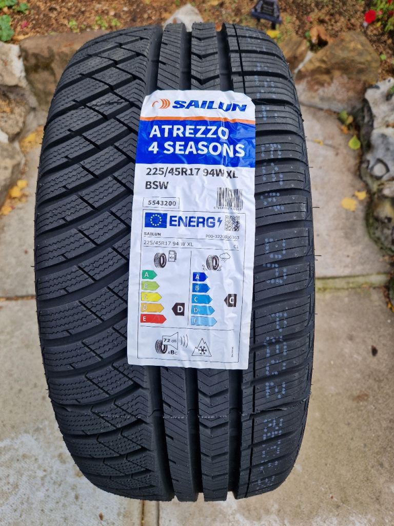 BRAND NEW 225/45 R17 94W XL Sailun Atrezzo 4 Seasons Tyre