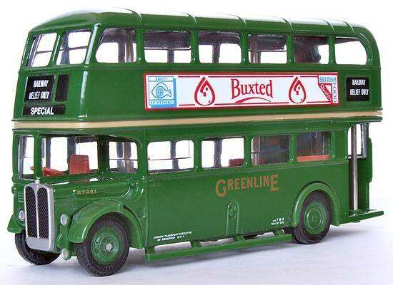 SCALE MODEL BUS Green Line AEC REGENT Post-War	