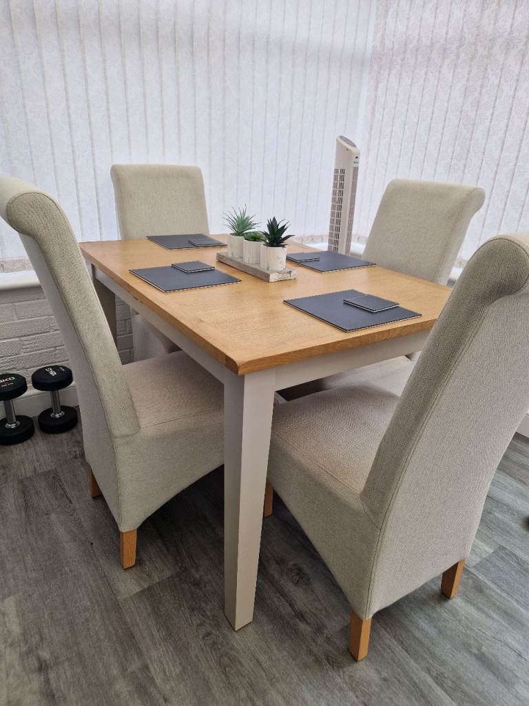 Dining table and chairs 
