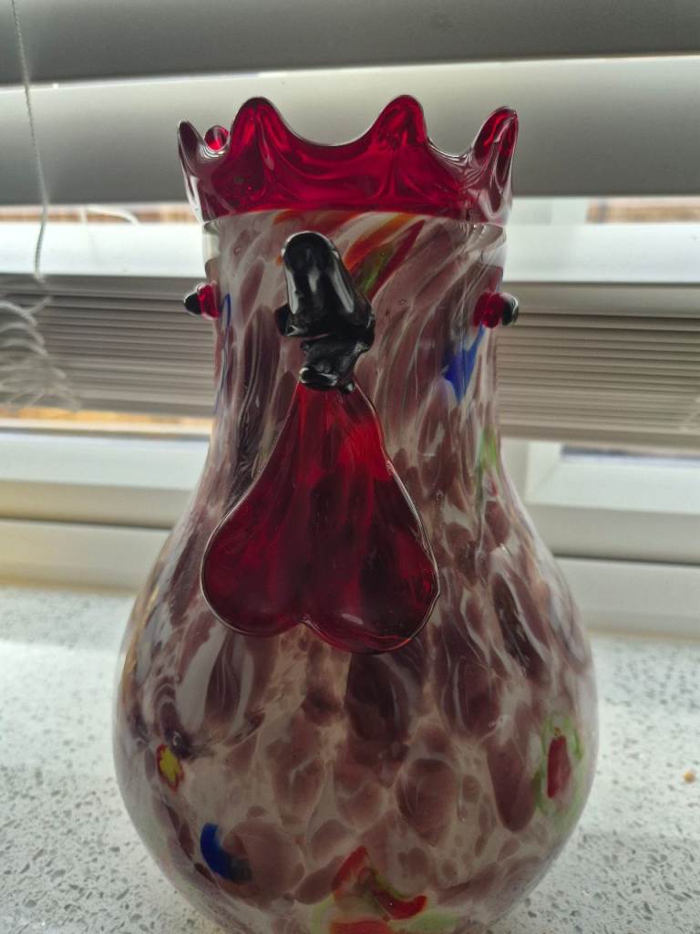 Unique Glass Vase - Multicoloured, Good Condition
