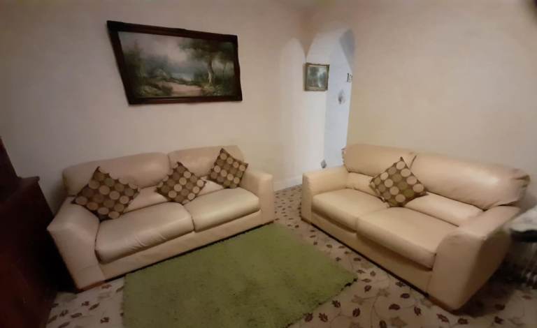 image for Cream Leather SCS 3 seater and 2 seater sofas amazing comfort modern and stylish